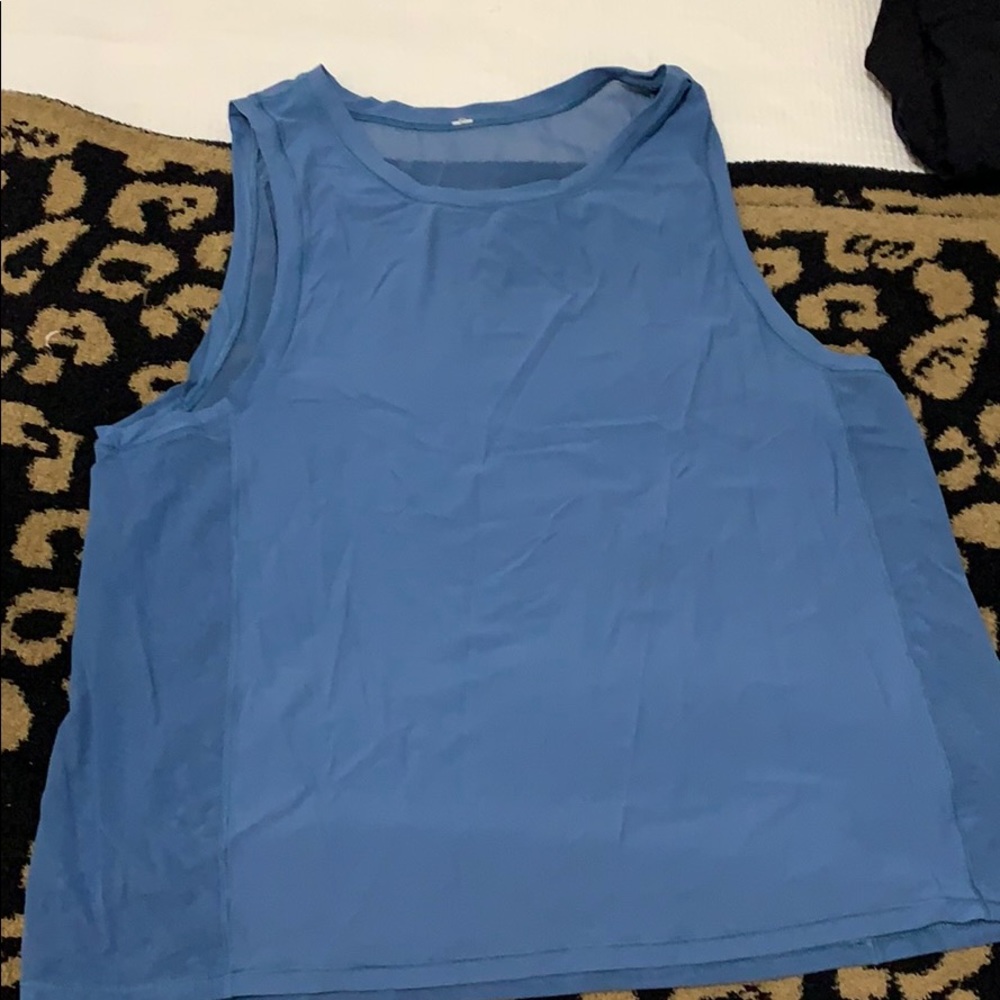 Blue lulu lemon running top